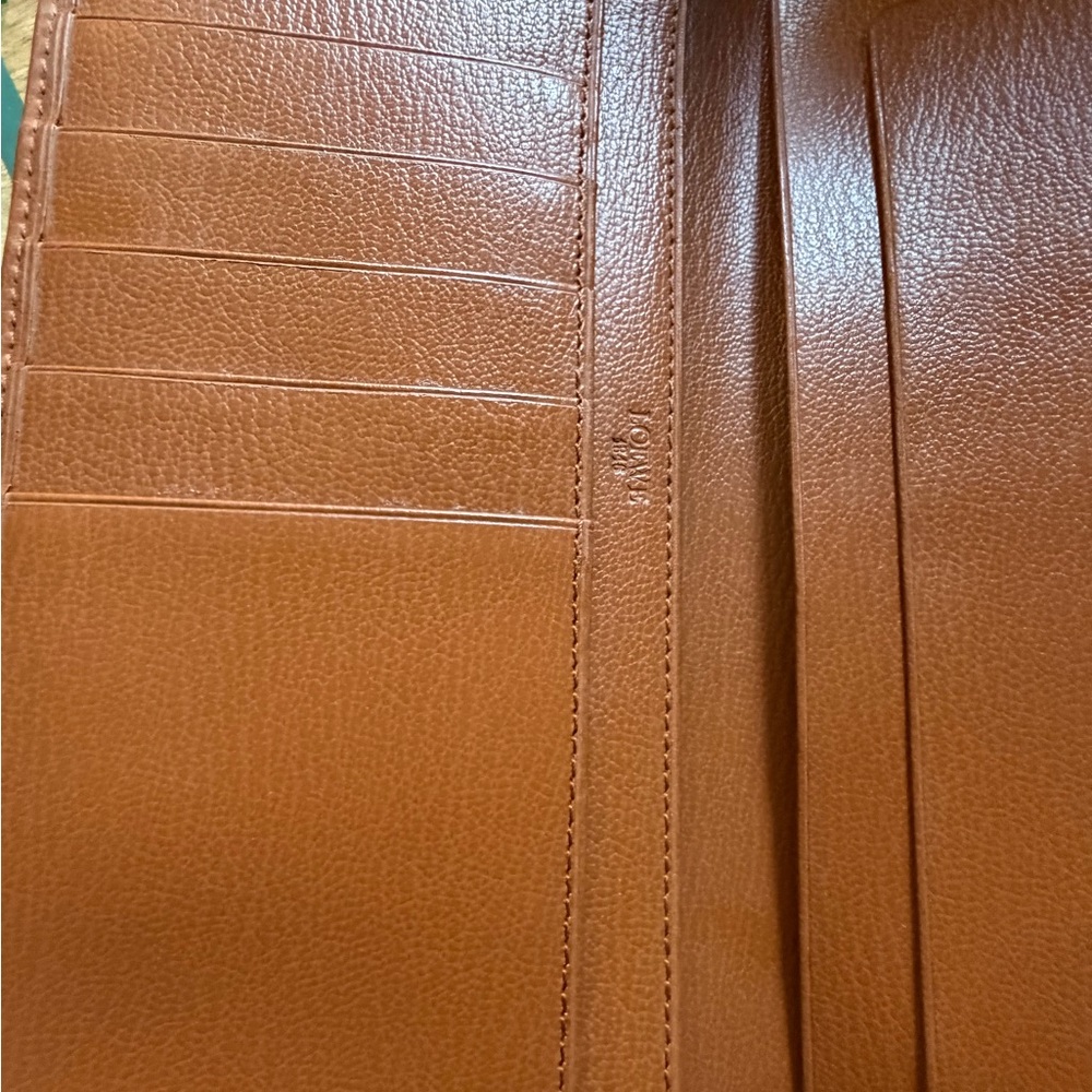 LOEWE Velazquez Embossed Leather Long Wallet Mini Wallet BEAUTIFUL! W/Chain - Picture 12 of 17